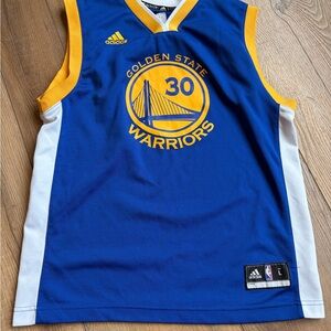 adidas Golden State Warriors Kids Blue & Yellow Jersey